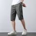 Men's Cotton Short Pants - Summer Lightweight Style, 7-inch Casual Pants, Beach-friendly Loose Large-sized Mid-length Pants_viptrois.com
