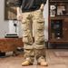 Men's Clothing Men’s Japanese Vintage Work Pants – Straight-Leg Utility Style, Wrinkle-Resistant Cotton Blend, Multi-Pocket Casual Trousers_viptrois.com