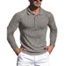 Men's Performance Stripe Polo Shirt - Stretch-Fit Long Sleeve Workout Top For Running & Gym (S-XXXL, 8 Athletic Colors)_viptrois.com