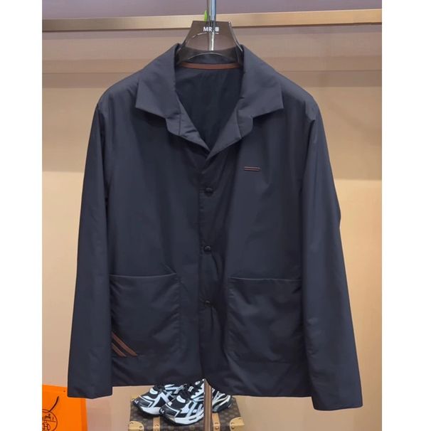 New S High-Quality Men's Cold-Resistant Warm Comfortable Autumn Winter Black Old Money Style Cotton Jacket Simple_viptrois.com