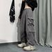 Men's Clothing Commerce Best Selling American Style Workwear Casual Pants For Men, High Street Design, Drawstring, Loose Fit, Jogger Leg,_viptrois.com