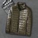 Pure Down Plus Size Short Lightweight Coat Workwear Thickened Youth Cotton Padded Jacket Winter Men's Outerwear_viptrois.com