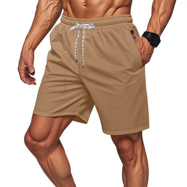 Men's Quick-Dry Gym Shorts – 5-Inch Workout & Running Shorts With Stretch Fabric For Training, Beach & Casual Wear_viptrois.com