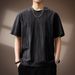 Men's Summer Short Sleeved T-shirt Fashionable Loose Printed Top_viptrois.com