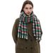 Unisex Autumn and winter bristle short beard small plaid scarf shawl_viptrois.com