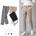 Men's Clothing Drape Trousers Nine Point Slim Summer Khaki Trousers Trendy Slim Fit Suit Straight Casual Trousers_viptrois.com