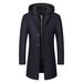 Men's Clothing new autumn and winter men's woolen coats wool fashion casual business men's jacket mid length tops for men_viptrois.com
