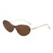 Metal Single Beam Large Frame Polygonal Sunglasses For Women Retro Simple European And American Ins Street Shooting Beach Sunshade Sunglasses Trend_viptrois.com
