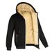 Lamb Wool Men's Sweater Autumn And Winter Fleece Thickened Hooded Sportswear Casual Cardigan Warm Jacket_viptrois.com