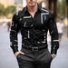 Men's Clothing Irregular Four Sided Stretch Printing Casual Long Sleeves Shirt_viptrois.com