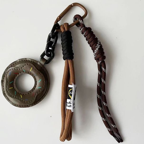 Bag Pendant Doughnut Bread Pendant, Lanyard, Keychain Accessory, Car Braided Rope_viptrois.com