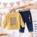 Kids' Clothing new boys' pullover two piece set long sleeved baby clothes jeans spring fashion trend_viptrois.com