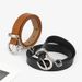 Fashionable hip-hop decoration with thin waistband, silver buckle, short chain, punk, and trendy personalized clothing_viptrois.com