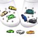 Car Cartoon Soft Rubber Shoes Flower Shoe Buckle Personality DIY Garden Shoes Decorative Buckle Accessories Accessories_viptrois.com