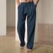 Men's Cotton-Linen Casual Pants - Loose Fit, Breathable & Versatile For Everyday Comfort_viptrois.com