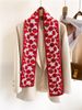 Fashionable scarf, belt, scarf, ribbon, binding bag decoration, small long hair band, silk scarf, women's double-sided_viptrois.com
