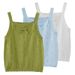 Girls' Lace Cotton Tank Top – Breathable Summer Layering Piece (80-120cm, 4 Colors + Bow Options)_viptrois.com