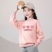 Kids' clothing Spring and autumn girl hoodie love girl blouse_viptrois.com