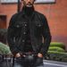 Autumn Winter Men's Corduroy Long Sleeve Turn-down Collar Jacket Coat Men_viptrois.com