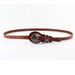 Simple And Versatile Cowhide Leather Narrow Paired With A Skirt, Knotted Thin Women, Fashionable Black Belt For Women_viptrois.com
