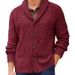 Autumn And Winter New Fashion V Neck Long Sleeve Single Breasted Cardigan Sweater Jacket Men's Business Sweater_viptrois.com