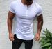 Summer New Open-Cuff Short Sleeve Shirt Half-Open Collar Button-Down Men's T-Shirt_viptrois.com