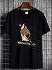 Mens Goldfinch Bird T Shirt Wildlife Ornithology Twitcher Extinct Summer Designer Clothes Stylish Breathable Soft Streetwear Versatile_viptrois.com