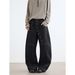 Curved Long Breasted Design Jeans Men's Autumn Popular High Street Loose Wide Leg Mopping Trousers Trend_viptrois.com