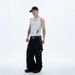 Men's American Streetwear Slim Fit Ribbed Tank Top With Honeysuckle Cross Print, Breathable Summer Workout Shirt_viptrois.com