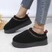 Lamb wool snow boots autumn and winter new thick bottom muffin wrap head to wear warm non-slip fur one_viptrois.com