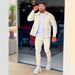 Autumn Zipper Pocket Flip Collar Trendy Jackets and Pants Men's Sports Set_viptrois.com