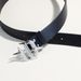 Punk Rock Studded Belt - Gothic Rhinestone Buckle Waist Strap | Edgy Black Leather Belt For Women & Men (Adjustable 28-42 Inch)_viptrois.com