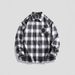 2025 Spring New Shirt Men's Korean Trend Loose Lapel Long Sleeve Cotton Shirt Couple Jacket_viptrois.com