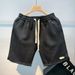 Men's Clothing Casual Shorts Men's Trendy Brand Ins Loose Casual Trendy Outer Wear Mid Pants Versatile Five Quarter Pants_viptrois.com