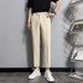 Men's Clothing trousers literary fashion summer trend nine point trousers new men's trendy loose lazy youth popular_viptrois.com