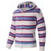 Men's Thick Striped Hooded Sweater - Winter Warm Knit Pullover, Casual Loose Fit, Soft Polyester, Black/White/Blue (Sizes M-xxxxl)_viptrois.com