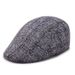 Middle-aged And Elderly Duckbill Beret Korean Version Winter Plaid Forward Cap Warm Pattern Men's Hat_viptrois.com
