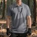 Men's Clothing Outdoor Solid Color Polo Shirt Heavy Casual Breathable Lapel T Shirt_viptrois.com