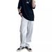 Summer Trendy High Street Vibe Style White Ripped Jeans Men's American Loose Straight Leg Casual Versatile Long Pants_viptrois.com