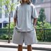 Men's Clothing New Summer Men's Leisure Suit Solid Color Sports Men's Suit Loose Fashion Short Sleeve_viptrois.com