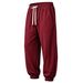 Men's Ribbed Jogger Sweatpants Loose Fit Drawstring Casual Pants Multi Color Versatile Drape Athletic Trousers Spring Summer Style_viptrois.com