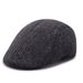 Middle-aged And Elderly Duckbill Beret Korean Version Winter Plaid Forward Cap Warm Pattern Men's Hat_viptrois.com