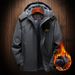 Men's Clothing Couple Charge Clothes Middle-aged and Elderly Plus Velvet Thickened Coat Multi-functional Wind-proof Water Printing_viptrois.com