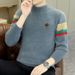 New Autumn And Winter Knitwear For Men, High-quality Mink Fur Sweater For Warmth, Semi High Neck Base_viptrois.com