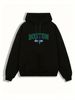 Men's Autumn And Winter Casual Fashionable Loose Hooded Sweatshirt Boston Est 1997 Classic Letter Printed Warm Long Sleeved Pullover_viptrois.com