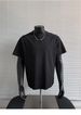 Men's Cool Quick Drying Short Sleeve T-Shirt Summer Style Thin Fit Sun Protection Fitness Sports Shoulder Support_viptrois.com