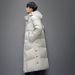Men's Clothing Knee Length Down Jacket For Men Winter Middle Aged And Young Men With Hooded Fur Collar Fashionable Casual Warm Coat Business Suit_viptrois.com