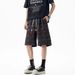 Men's Ethnic Style Casual Shorts Diamond Pattern Drawstring Elastic Loose Versatile Couple Summer Retro Bottoms_viptrois.com