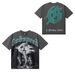 Double Sided Skull Basketball Player Graphic Short Sleeve T-shirt Men Loose Crew Neck Hip Hop Streetwear Black Cotton Casual Tee Top_viptrois.com