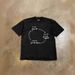 Unisex Heavyweight Cotton T-Shirt 250gsm - Vintage Abstract Timeline Print Oversized Tee For Men And Women, Casual Loose Fit Short Sleeve Top_viptrois.com